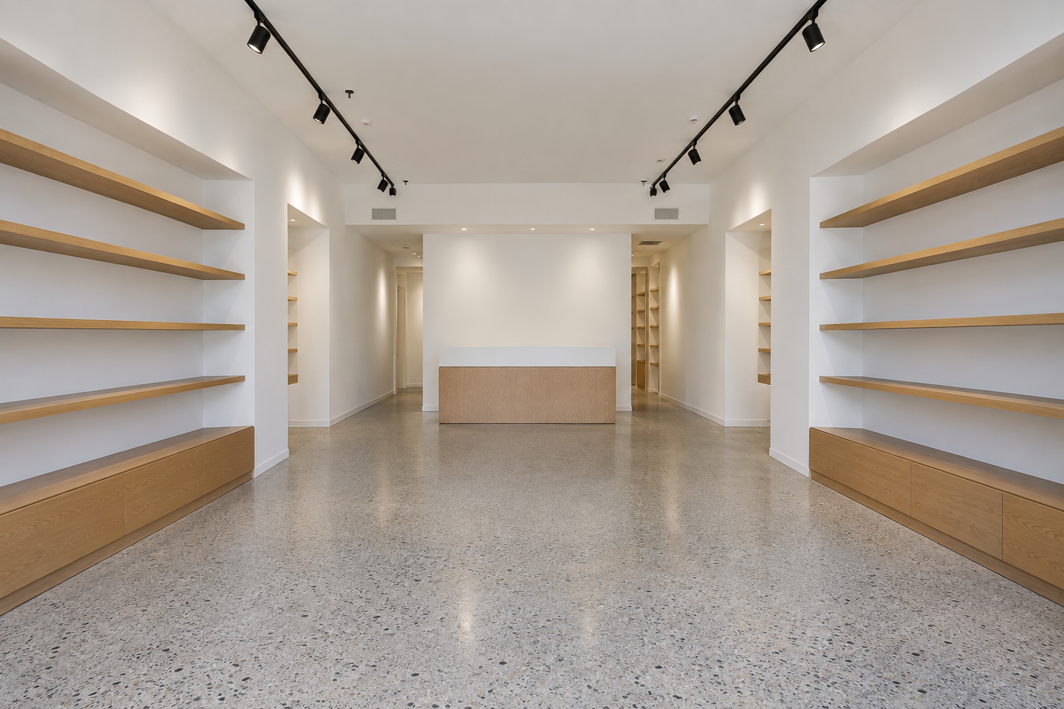 Newly completed retail interior