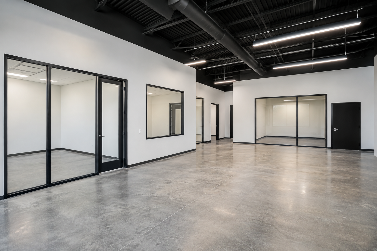 Newly completed office showroom